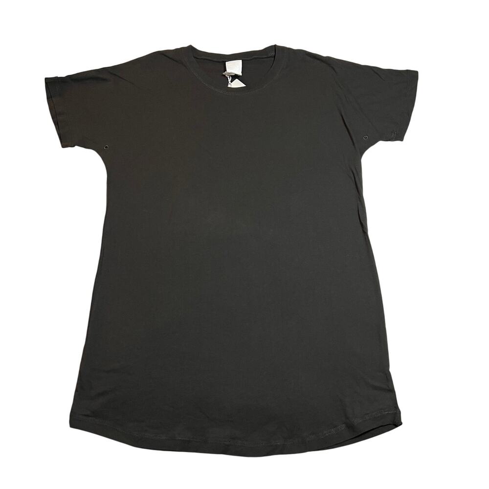 NEW Ch Womens Crewneck Tunic T-Shirt Size S Minimalist Casual Lightweight Cotton